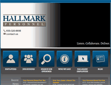 Tablet Screenshot of hallmarkpersonnel.com